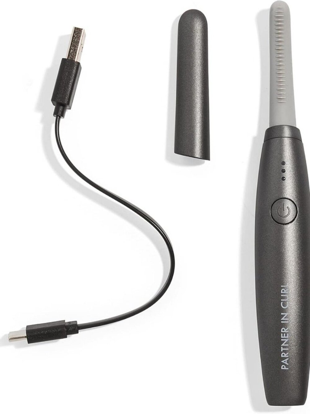 Deluxe USB Rechargeable Heated Eyelash Curler - Safe, Gentle & Effortless